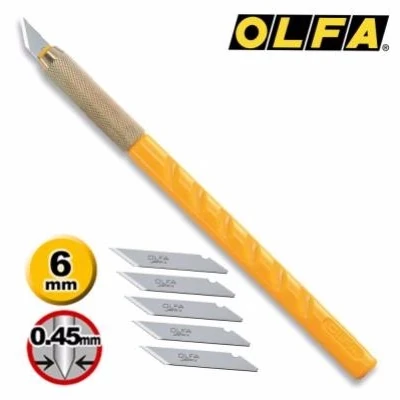 Нож с перовым лезвием Olfa AK1/5B