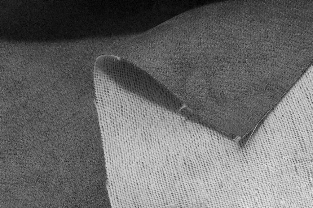 Алькантара без клея темно-серая