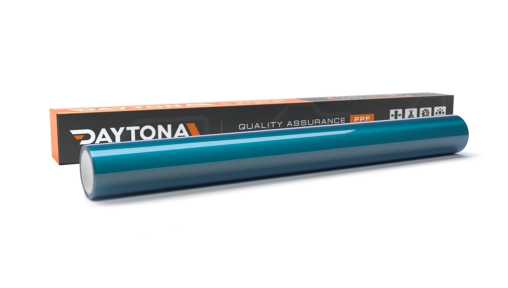 Глянцевая полиуретановая пленка Синий Металлик DAYTONA PPF S200 Canal Bay Blue