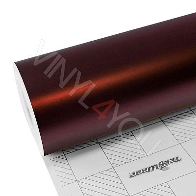 Пленка Матовый сатин темно-бордовый TeckWrap - Burnt Maroon - SMT02